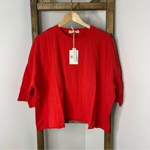 Grace + Emma Red Oversized T-Shirt Size XL